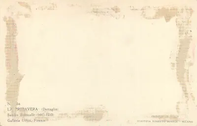 A Primavera — detalhe — Eliotipia Roberto Hoesch, Milão — Verso