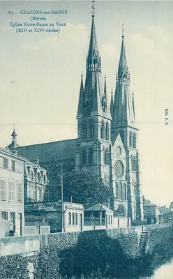 Chalons-sur-Marne — Igreja Nossa Senhora em Vaux (séculos XII e XIV) — Édit. J. B.