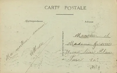 Châlons-sur-Marne — Igreja de São Alpino — Editor J. Bouscens, n°20 — Verso