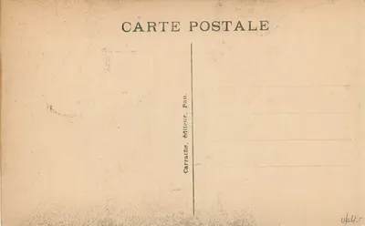 Pau — Casa onde nasceu Bernadotte em 1704 — Carrache, editor Pau — Verso