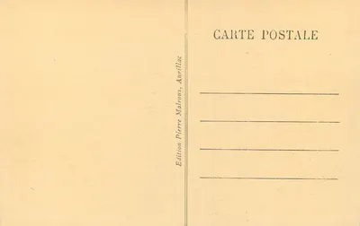 Auvergne — Zamek Tournemire i wioska — Wydawnictwo Pierre Malroux, Aurillac — Rewers
