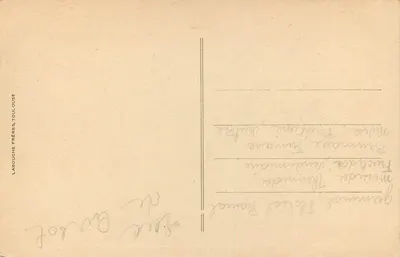 Lourdes — Bênção do Santo Sacramento diante do Rosário — Labouche Frères, Toulouse, n°200 — Verso