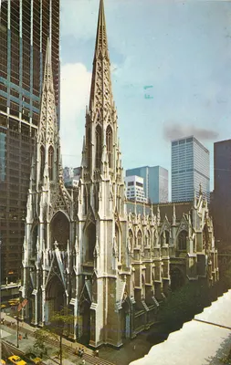 Catedral de São Patrício — Nova York — Pub. by Manhattan Post Card Co. Inc. n° R48