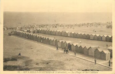 Riva-Bella-Ouistreham (Calvados) — A Praia e as Cabines