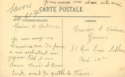 Chambéry — Święta Kaplica — Ogólny widok i Góry Bauges — LL — Rewers