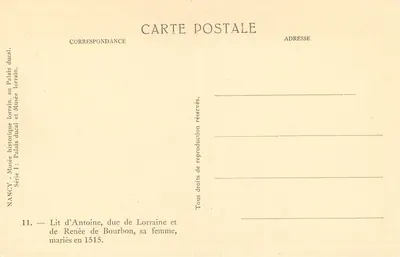 Lazienka Antoine, księcia Lorenskiego i Renée de Bourbon — Muzeum Ducal, Nancy — seria I — Rewers