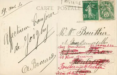 Joigny — Dom z Drzewa Jessé (według angielskiej rzeźby z 1823 r.) — Zbiór J. D., Sens — Rewers