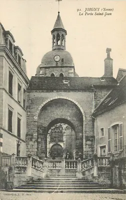 Joigny (Yonne) — A Porta Saint-Jean — Coleção J. D. Stel