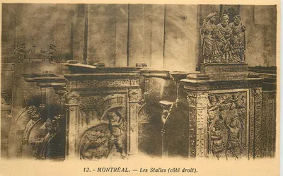 Montréal — Les Stalles (côté droit) — Librairie Cl. Michaud, Avallon
