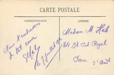 Chantilly — Le Château — Le Côté Nord-Ouest — LL — Rewers