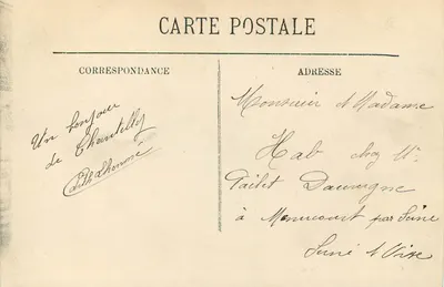 Chantilly — Ogród Volière — L.L. — n°111 — Rewers