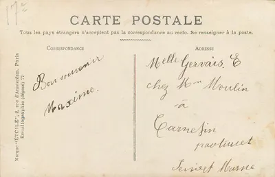 Paris - Parque Monceau - A Naumáquia — editor 'ÉnCILE' n°42 — Verso