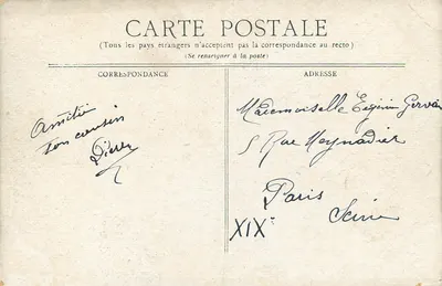 Vichy — A NOVA POSTE — Editor Egerck Jr. — Verso
