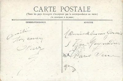 Vichy — Nuevo Parque — Estanque de los Cisnes — editor Staerck & Cie — Reverso