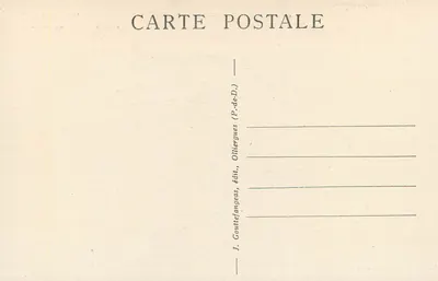 La Chaise-Dieu (Haute-Loire) — "La Cloze", casa fortificada do século XV — G. D'O. n°5137 — Verso