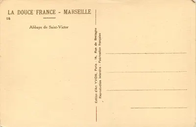 Abbazia di San Vittore — Breiagne — Edizione YVON, Parigi — Verso
