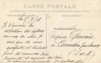 PARIS — Igreja de Santa Elisabet — G. C. Editor — Verso
