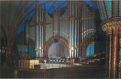 Órgãos, Igreja Nossa Senhora — Montreal, Quebec — Les Messageries de Presse Benjamin