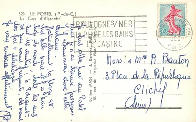O Cabo de Alprecht — vista da praia — Edição MAGE — Verso