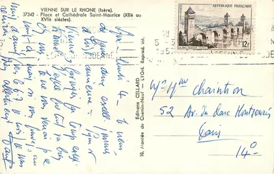 Vienne-sur-le-Rhône — Catedral de São Maurício — Edições do Chemin-Neuf — Verso