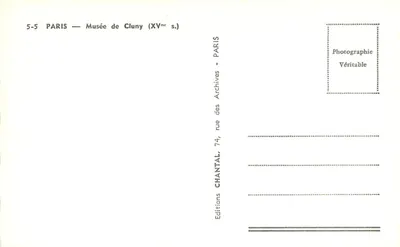 Museu de Cluny — Século XVII — Edições Chantal — Verso
