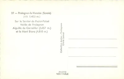 Pralognan-la-Vanoise — Vale de Peclet-Polset — vista montanhosa — Jansol — Verso