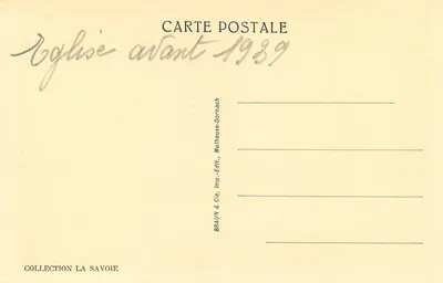 Argentière — Interior de la iglesia — Braun & Cie, Mulhouse-Dornach — Reverso