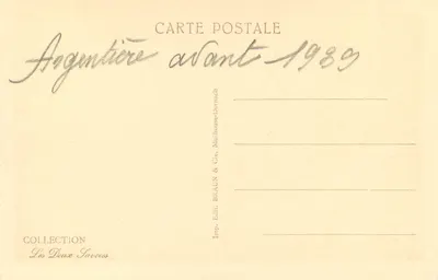Argentières e il Glacier — vista panoramica — editore BRAUN & Cie, n° 12137 — Verso