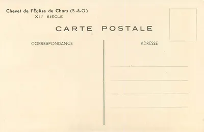 Kapelana Katedry w Chars (S.&-O.) — XII wiek — Fr. Hendrickx, 38 — Rewers