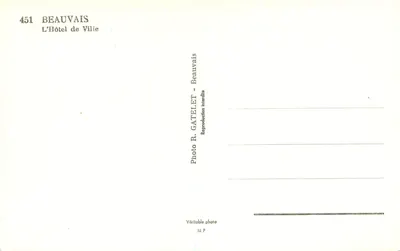 Beauvais — Hotel de Ville — Foto R. GATELET — Rewers
