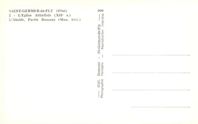 Saint-Germer-de-Fly — A Abside, parte romana (século XII) — Damont — Verso