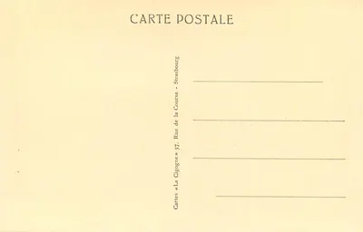 Strasbourg — Monument Pasteur i Uniwersytet — 1949 — Rewers