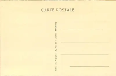 Strasbourg — Most kolejowy — wydawca Kartki « La Gigogne » — Rewers