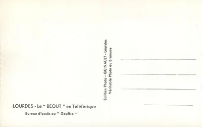 Gouffre de Lourdes — Dostęp do teleferyku — Wydawnictwo Prawdziwa Fotografia — Rewers