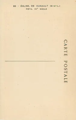 Pietà di Cunault — chiesa del XV secolo — M.-ET-L. — Verso