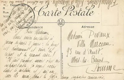 Juan-les-Pins — Los Pinos al Borde del Mar — LL — Reverso