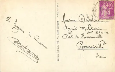 CANNES — Übersicht der Gärten und der Croisette — Rückseite