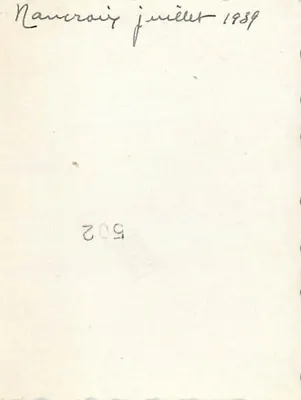 Paisaż alpejski — widok z Nancroix — Nancroix, 502 — Rewers