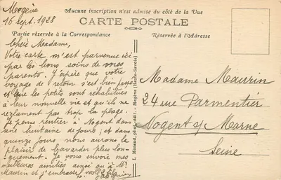 Mégeve - Cachoeira da Belle-au-Bois — Haute-Savoie — editor L. Morand, n°35 — Verso