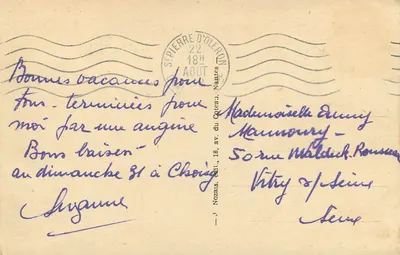 Wyspa Oléron (Char-Mar.) — Molo w wejściu do portu Cotinière — Mozais, nr 44 — Rewers