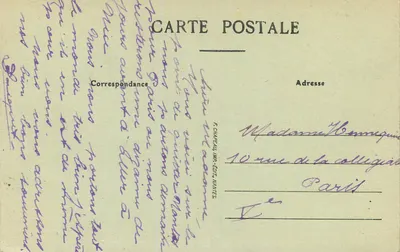 NANTES — Cours de la République y Estatua de Cambronne — F. CAUPEAU, IMP.-ÉDIT. NANTES — Reverso