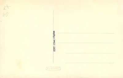 Bury (Oise) — A Igreja — GEVAERT — Verso