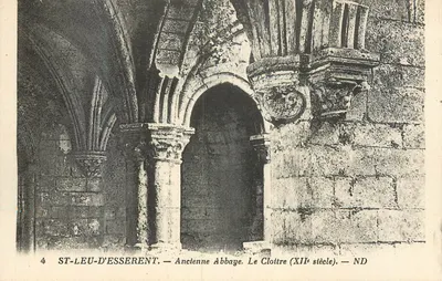 St-Leu-d'Esserent — Antiga Abadia. O Cloître (século XII) — ND