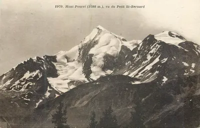 Monte Pourri (3788 m.) — visto do pequeno Saint-Bernard — A. Doron, Chambréry