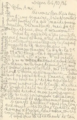 Digne-les-Bains (B.-A.) — Vista geral — Os Mais Belos Sítios das Alpes — Edit. Vial - Digne — Verso