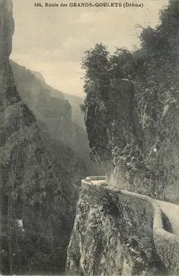 Estrada dos Grandes Goulets (Drôme) — vista do canyon — n°105
