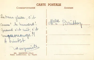 Pałac Jacques-Cœur — Façada — E. Maquaire, BOURGES (Cher) — Rewers