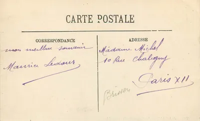 Biarritz — El Roca de Bastia — LL. n° 205 — Reverso