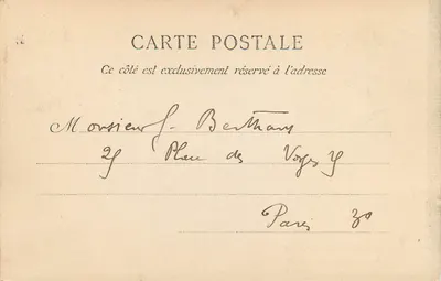 Fontainebleau — O Salão de Francisco I — Editor não identificado — Verso
