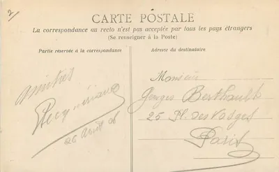 Caen — A Igreja de São Pedro, Vista da abside — Coleção AD — Verso